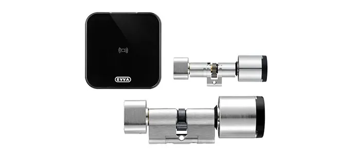 EVVA-AirKey-Wandleser und elektronische Schließzylinder